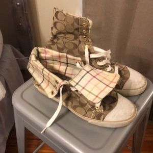 Coach high top shoes